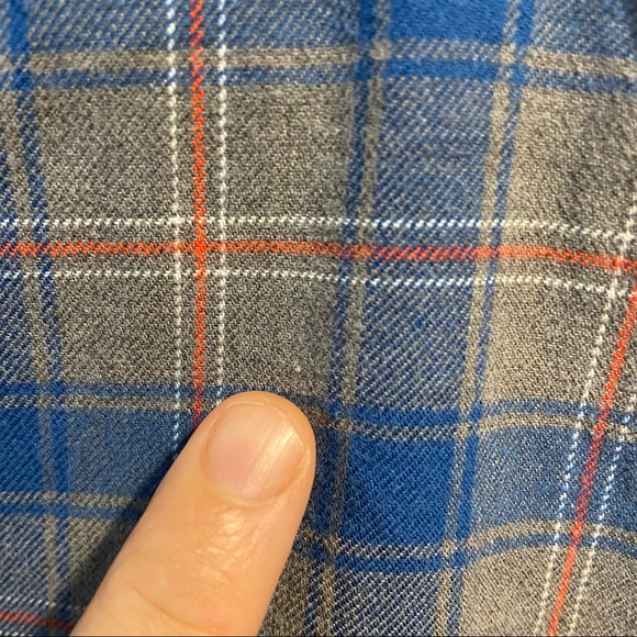 Banana Republic Plaid Long Sleeve Button Up Med Weight Shirt Men Small (Tag Med) - Picture 6 of 9